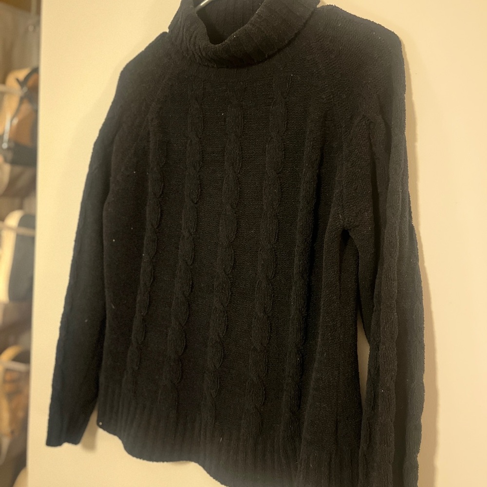 Sonoma Classic Black Turtleneck Sweater